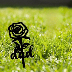 CIFbuy Elegante Pietra Decorativa Impermeabile a Forma di Rosa per Giardino, Lapide Commemorativa, Picchetto Decorativo per Cimitero, Servizio TikTok per Temu - Product Image 4