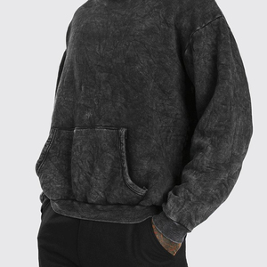 Sweat-shirt à capuche personnalisé en molleton épais avec effet délavé à l'acide, fabrication sur mesure pour les importateurs de mode mondiaux - Product Image 3