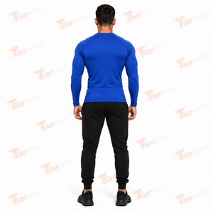 Premium Quality Custom Logo Gym Compression T-Shirt Quick Dry Under <b>Base</b> <b>Layer</b> Sports <b>Long</b> <b>Sleeve</b> Compression Shirt for Men - Product Image 4