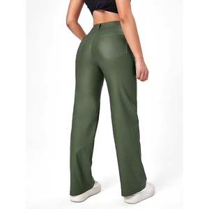 Pantalon de streetwear d'hiver pour femme, en toile de haute qualité, séchage rapide, taille élastique, motif uni, décontracté, faible MOQ, respirant - Product Image 3