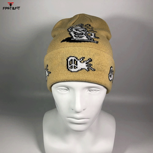 New Design Autumn Winter High Quality 100% Cotton Unisex Beanie Cap Breathable Waterproof <b>Light</b> Weight Custom Logo 3D Embroidery - Product Image 4