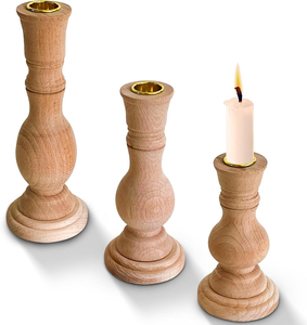 Porte-bougie en bois vintage, supports en bois personnalisés pour la décoration de table à la maison, Ramadan BY MULTI CRAFT - Product Image 2
