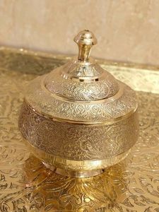 Polished Brass Candle Vessels Decorative Holder For Soy Wax Candle Making Elegant Table Centerpiece <b>Ornament</b> - Product Image 2