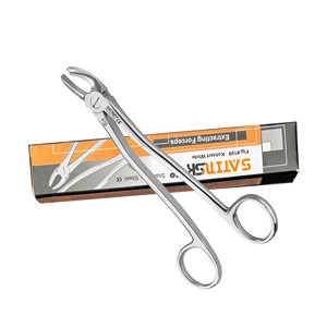 Forceps d'extraction manuel pour molaires inférieures, modèle anglais routierier Fig.214, certifié CE, haute qualité, pour chirurgie dentaire et orthodontique - Product Image 2