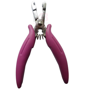Fusion Bond Crusher Tool for Hair <b>Extensions</b> Purple Handles <b>Micro</b> Nano Ring Hair Openers Black Keratin Removal Tool - Product Image 2