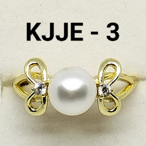 Bague en perle d'eau douce plaquée or, bijoux en perles, bague tendance, fabricant en gros - Product Image 2