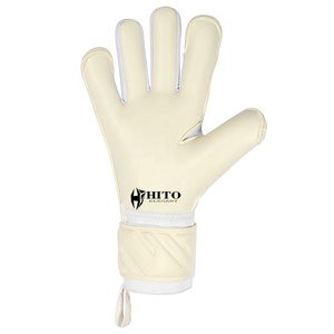 Fabrication de vêtements de sport, gants de gardien de but, paume avant 4 mm en latex Giga, dos en relief et injection de silicone, coupe hybride - Product Image 5