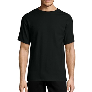 T-shirt blanc uni à manches courtes en coton biologique 100 % tricoté pour homme, décontracté, respirant, écologique, fournisseur en gros - Product Image 2
