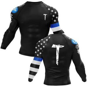 เสื้อรัดกล้ามเนื้อแขนยาวสำหรับฝึกซ้อม MMA ยูนิเซ็กซ์ ระบายอากาศ แห้งเร็ว สำหรับกีฬาต่อสู้ โดย TANAZAINRA - Product Image 4