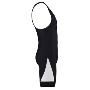 Combinaison de lutte noire pour homme, ajustée, en nylon extensible, anti-transpiration, imprimé drapeau américain, vêtements de sport de combat - Product Image 3