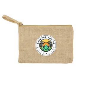 Natural Jute Zipper Pouch for Convenient Storage Organization <b>Watch</b> Boxes & Cases - Product Image 2