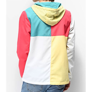 เสื้อแจ็คเก็ต Anorak สไตล์สตรีทแฟชั่นแบบหลายสี  คอซิป  แบบมีฮู้ด  สั่งผลิตได้จำนวนน้อย  ทรงปกติ - Product Image 2