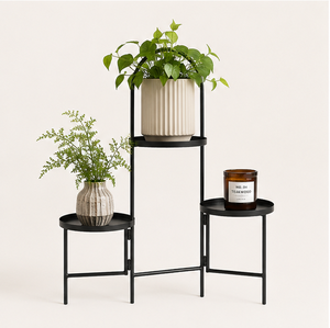 Modern 3 Tier Metal Plant Stand Flower <b>Pot</b> <b>Holder</b> Indoor Outdoor Garden Display Rack for Living Room Balcony Corner - Product Image 2