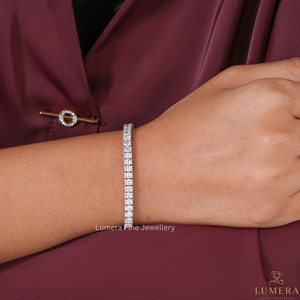 Pulseras y Brazaletes de Joyería de Moda para Mujer, Ajustables, de Lujo, Brillantes, con Circonita Ovalada, Pulsera de Tenis con Diamante Ovalado Cultivado en Laboratorio - Product Image 1