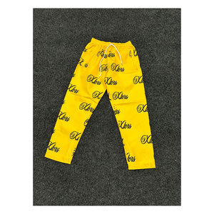 High Quality Acid Wash French Terry Customized Baggy Trouser Screen Printed Sweatpants logo Track Pants for Men Trouser - Product Image 1