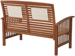 เลิฟซีทม้านั่ง2-Seater พร้อมเบาะหลังไม้ระแนงสำหรับสนามหญ้าโรงแรมวิลล่าผู้ผลิตในเวียดนาม - Product Image 3