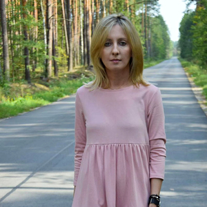 Personnalisé rose foncé 100% coton robe mi-longue pour femmes manches longues volants tissé écologique été automne style uni mini robe - Product Image 2