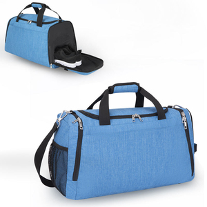 Sac de sport unisexe en nylon 30-40L, couleur unie, fermeture éclair, sac de fitness décontracté, poignée souple et durable - Product Image 2