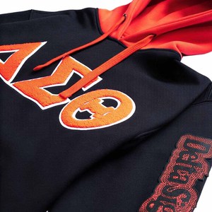 โอเมก้า |   พีเอสไอ |   เสื้อฮู้ดลายตัวอักษรกรีก Phi Fraternity สำหรับฤดูหนาว ผ้าฝ้าย 100% ปักลายแบบกำหนดเอง ผ้าฟลีซ น้ำหนัก 350 กรัม แบบ unisex - Product Image 5