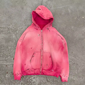 Sweat-shirt à capuche OEM en coton, coupe ajustée, pour femmes, vêtements décontractés, vente en gros - Product Image 5