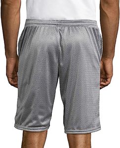 Shorts de sport pour hommes en mesh à taille élastique avec logo personnalisé, double couche, 5 pouces, pour l'été, shorts de basket en mesh - Product Image 4