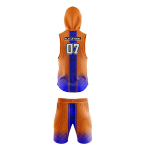 Custom Sublimated Compression Flag Football Jersey Hoodie <b>Set</b> Plus Size 100% Polyester Short Sleeve All Seasons - Product Image 5