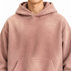 Ensemble sweat à capuche et pantalon de survêtement délavé pour homme, couleur dégradée verte, coupe ample, survêtement 2 pièces, streetwear décontracté - Product Image 6