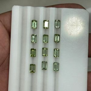 Turmalina Verde Menta Natural AAA, Corte Esmeralda 6x4mm, Piedra Preciosa Suelta Calibrada, Sin Tratar, Octagonal, Piedra para Joyería, Venta al Por Mayor - Product Image 3