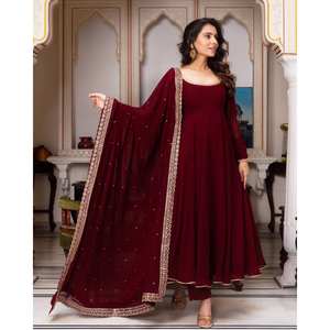 Robes de soirée de créateur Robe de soirée avec pantalon et Dupatta pour un look élégant - Product Image 4