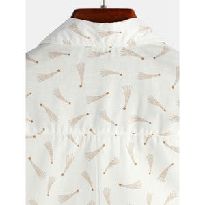 Camisas hawaianas de manga corta para hombre, camisas masculinas de poliéster en blanco con estampado personalizado, ropa de playa informal de talla grande de alta calidad - Product Image 4