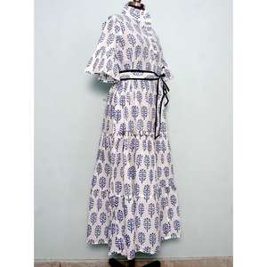 Unique Stylish Looking Bohemian Summer Spring Autumn Women Dress Female Fashion <b>bell</b> Sleeve Floral Print Long Maxi Dresses set - Product Image 5