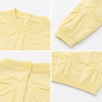 Nouveau design de pull-over à motifs de tricot 3D avec appliques pull-over en coton pour bébés filles pull d'hiver pour enfants