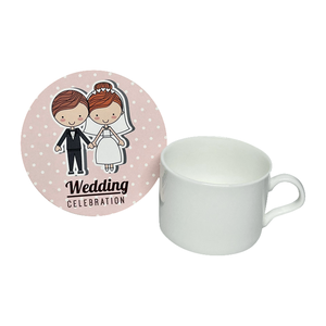 Posavasos Redondos de Cerámica Personalizados con Impresión, Recuerdo de Boda, Posavasos para Bebidas, Regalo para Fiesta de Bodas - Product Image 2