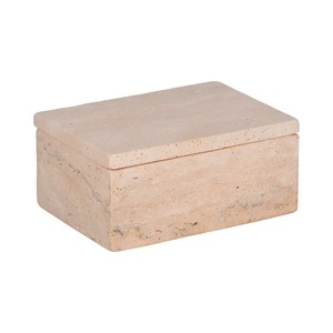 Coffret à bijoux en bois rectangulaire sculpté au design classique avec couvercle, boîtes de rangement à 1 niveau - Product Image 4