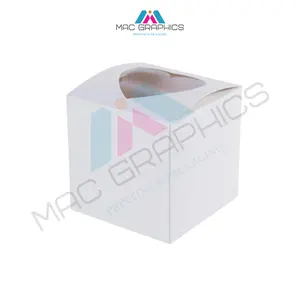 China Wholesale Heart Shaped Cake Box Modern Novel Design Golden Supplier Heart 8 Holes Cup cake Box