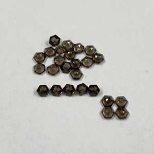 Quartz fumé naturel 5 mm, taille hexagonale facettée, calibré, certifié par un tiers, idéal pour la fabrication de bijoux, vente en gros - Meilleures ventes - Product Image 1
