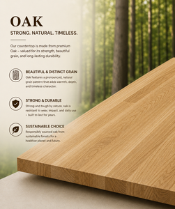 Solid Wood Countertop Rectangular Eased Edge Rustic Kitchen Butcher Block Top Wooden Slab Surface Solid Wood Countertop - Product Image 3
