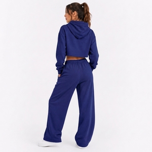 Conjunto de Sudadera con Capucha y Pantalones Deportivos Casuales para Mujer, Fabricante de Ropa de Marca Privada OEM ODM - Product Image 2