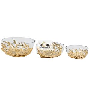 Nouveaux bols de luxe en acier inoxydable jetables, écologiques, design, pour servir des fruits, vaisselle, articles de table - Product Image 1