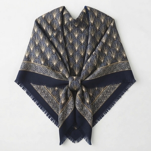 Wholesale Solid Color Knit Shawl <b>Women</b> Winter Warm Soft Long Oversized Cashmere Style Fringe Scarf Wrap in Stock Custom Logo - Product Image 5