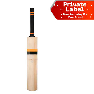 Batte de cricket durable en saule du Cachemire pour entraînement et matchs de niveau club, légère, avec revêtement en fibre, pour entraînement avec balles de tennis souples - Product Image 1
