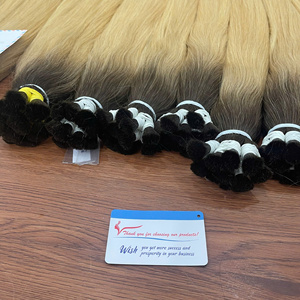 MEGA SOLDE Extensions de cheveux humains 100% vietnamiens, lisses comme des baguettes, en vrac, cheveux vierges bruts, grande quantité en stock, haute qualité, prix d'usine - Product Image 1