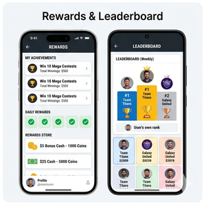 Aplicación RoyalCraft Fantasy Sports – Crea equipos, juega ligas, gana recompensas y ve estadísticas de partidos en vivo IOS/Android/Linux/Mac - Product Image 4