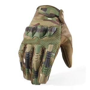 Guantes Tácticos Deportivos de Cuero para Exteriores, Protección Completa para los Dedos, Resistentes al Desgaste, con Pantalla Táctil, para Pesca y Uso Casual - Product Image 2