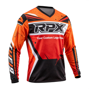 Camiseta de Motocross Personalizada de Manga Larga para Hombre, de Poliéster de Secado Rápido, para Carreras de Motociclismo, para Todas las Temporadas, Camiseta de Equipo - Product Image 3