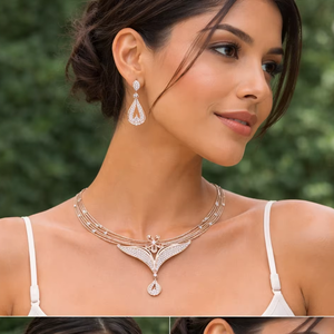 Collier en argent sterling 925, vente chaude, bijoux pour fête, collier pour femme, pendentif, mode, fait main, produit en gros - Product Image 1