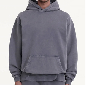 Robe sweat à capuche oversize pour femme, style doux, à épaules tombantes, avec décorations à pompons et volants, style universitaire - Product Image 5