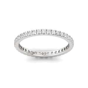 Bague éternelle en or avec diamants de laboratoire taille ronde, finition plaquée or 10 carats, luxe pour femme - Product Image 4