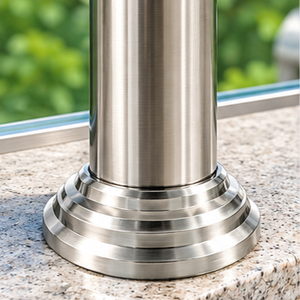 Poignée de balustrade moderne personnalisée en acier inoxydable forgé CNC, revêtement poudré, pour rampe d'escalier - Product Image 4