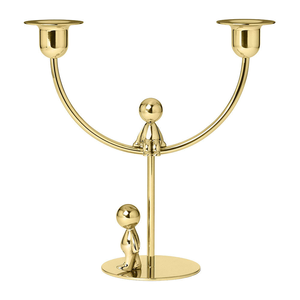 Nouveau porte-bougie décoratif fantaisie en argent avec ornements en métal et cristaux de fer, design moderne et tendance - Product Image 4
